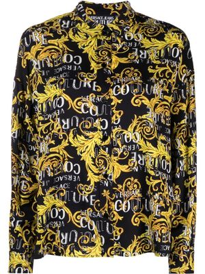 Versace Jeans Couture t-shirt à logo imprimé - Noir