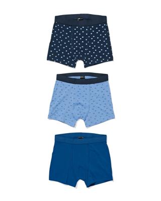 HEMA Kinderboxers grafisch - 3 stuks blauw (blauw)