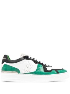 Philipp Plein baskets à design à colour block - Vert