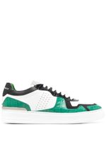 Philipp Plein baskets à design à colour block - Vert