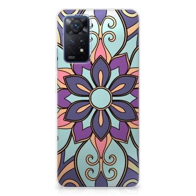 Xiaomi Redmi Note 11 Pro 5G | TPU Case | Purple Flower