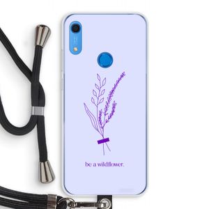 Be a wildflower: Huawei Y6s Transparant Hoesje met koord
