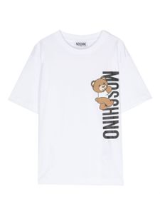 Moschino Kids t-shirt à logo Teddy Bear imprimé - Blanc