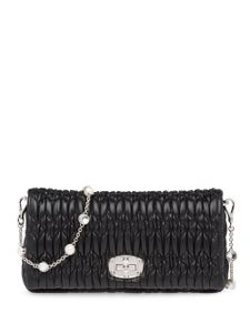 Miu Miu sac porté épaule Miu Crystal - Noir