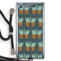 Sansevieria: Sony Xperia XZ1 Transparant Hoesje met koord