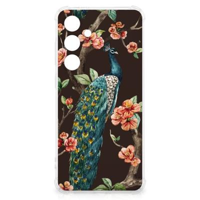 Samsung Galaxy S24 FE Case Anti-shock Pauw met Bloemen Samsung Galaxy S24 FE Case Anti-shock Pauw met Bloemen
