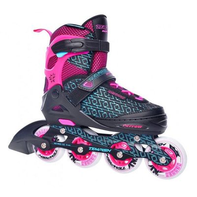 inlineskates Nerrow 4 junior zwart/roze mt 39-42
