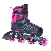 inlineskates Nerrow 4 junior zwart/roze mt 39-42 - thumbnail