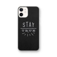 Stay true: iPhone 12 Transparant Hoesje