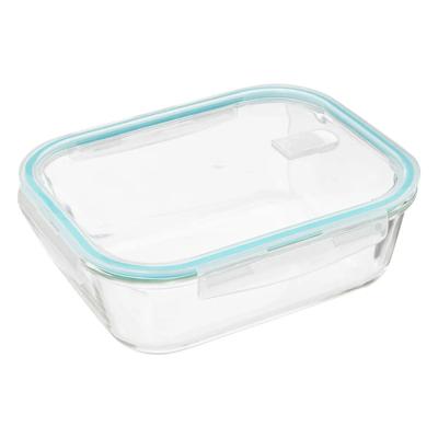5Five Vershoudbakje met deksel - glas - luchtdicht - met clips - 26 x 21 x 8 cm - 2260 ml
