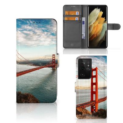 Samsung Galaxy S21 Ultra | Flip Cover | Golden Gate Bridge