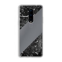Zwart marmer: OnePlus 8 Transparant Hoesje