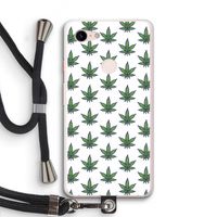 Weed: Pixel 3 XL Transparant Hoesje met koord