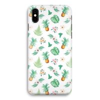 Ananas bladeren: iPhone X Volledig Geprint Hoesje