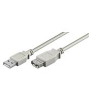 Goobay USB 2.0 AA 180 LC HiSpeed, 1.8m USB-kabel 1,8 m USB A Wit - thumbnail