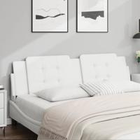 Hoofdbordkussen 180 cm kunstleer wit - thumbnail