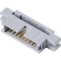 TRU COMPONENTS TC-13537808 Pinconnector Met montageflens Rastermaat: 2.54 mm Totaal aantal polen: 16 Aantal rijen: 2 1 stuk(s)