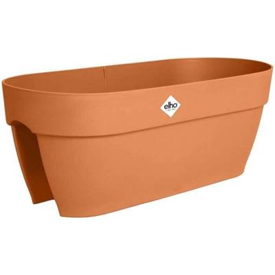 Bloempot - ELHO - Vibia Campana Flower Bridge 60 - Bruin - L 26 x B 59 x H 22 cm - Balkon/Buiten - 100% gerecycled
