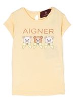 Aigner Kids t-shirt à logo imprimé - Blanc - thumbnail