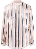 Bally chemise en soie à rayures - Tons neutres Bally chemise en soie à rayures - Tons neutres