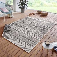Dubbelzijdig Buitenkleed Biri - Zwart/Crème maat: 170x120cm - materiaal: Polypropyleen - Dekbed-Discounter.nl Dubbelzijdig Buitenkleed Biri - Zwart/Crème maat: 170x120cm - materiaal: Polypropyleen - Dekbed-Discounter.nl