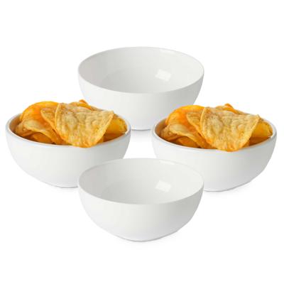 Excellent Houseware Soep Kommetjes - 6x - Serveer schaaltjes - Bologna - keramiek - 15 x 6 cm - wit