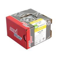 Dynaplus Constructieschroef Verzinkt Platkop Deeldraad +Snijpunt Torx TX30 6.0X80/42 | 100 stuks - 0281.01.50401