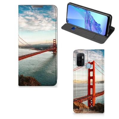 OPPO A53 | A53s | Book Cover | Golden Gate Bridge