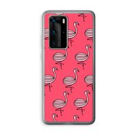 Flamingo: Huawei P40 Pro Transparant Hoesje