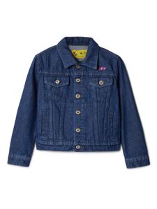 Off-White Kids veste en jean Off Stamp - Bleu