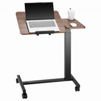 VEVOR Overbedtafel Mobiele bijzettafel Laptoptafel met bekerhouder