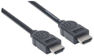 Manhattan 306119-CG HDMI-kabel HDMI Aansluitkabel HDMI-A-stekker, HDMI-A-stekker 1.80 m Zwart 4K UHD