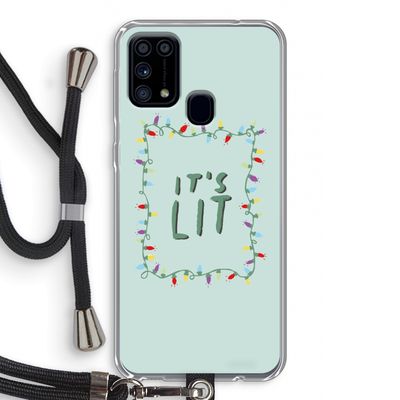 It's Lit: Samsung Galaxy M31 Transparant Hoesje met koord