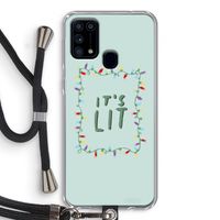 It's Lit: Samsung Galaxy M31 Transparant Hoesje met koord