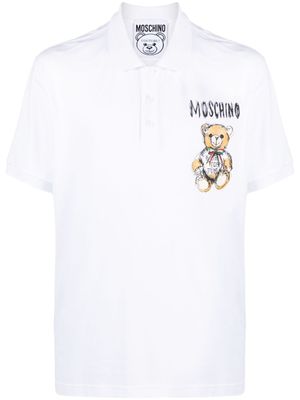 Moschino t-shirt en coton à motif Teddy Bear - Blanc
