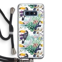 Tukans: Samsung Galaxy S10e Transparant Hoesje met koord Tukans: Samsung Galaxy S10e Transparant Hoesje met koord