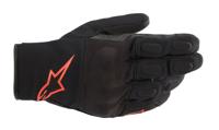 ALPINESTARS S Max Drystar, Tussenseizoen motorhandschoenen, Zwart-Rood Fluo