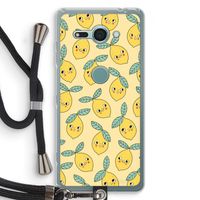 Citroenen: Sony Xperia XZ2 Compact Transparant Hoesje met koord