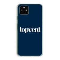 Topvent Navy: Google Pixel 5a 5G Transparant Hoesje