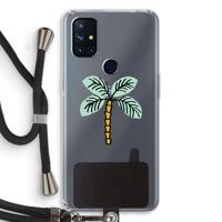 Palmboom: OnePlus Nord N10 5G Transparant Hoesje met koord