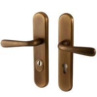 Hardbrass Kira SKG3 achterdeurset PC72 SKG3 met kerntrekbeveiliging - mat brons