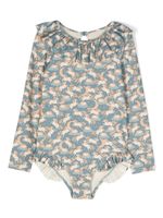 Konges Sløjd maillot de bain à imprimé graphique - Gris