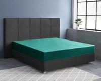 Primaviera Deluxe Satijnen Hoeslaken Donker Groen 160 x 220 cm