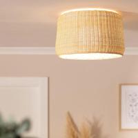 Plafondlamp rotan gevlochten 'Gardia' E27 fitting modern 44 cm Plafondlamp rotan gevlochten 'Gardia' E27 fitting modern 44 cm