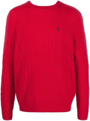 Polo Ralph Lauren pull en cachemire à logo Polo Pony - Rouge