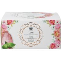 Green Tree gemstone candle love rose