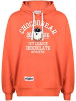 CHOCOOLATE hoodie en coton à logo brodé - Orange - thumbnail