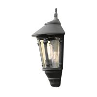 Wandlamp Virgo flush halfrond zwart 44cm Wandlamp Virgo flush halfrond zwart 44cm