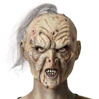 Halloween verkleed masker - Ork/zombie/fantasy - wit/pukkels - volwassenen - Latex