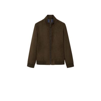 Mango Man imitatiesuède jack kaki Mango Man imitatiesuède jack kaki